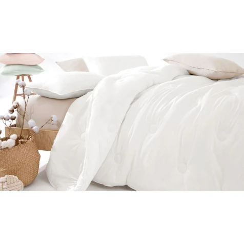 Yorğan Yataş Lupa Soft 195x215 sm, ikinəfərlik, nanolif, ağ