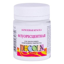 Akril fluoressent boya Decola 104, Ağ, 50 ml