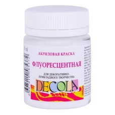 Akril fluoressent boya Decola 104, Ağ, 50 ml