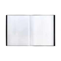 Папка Стамм, c 20 файлами, А4, черная