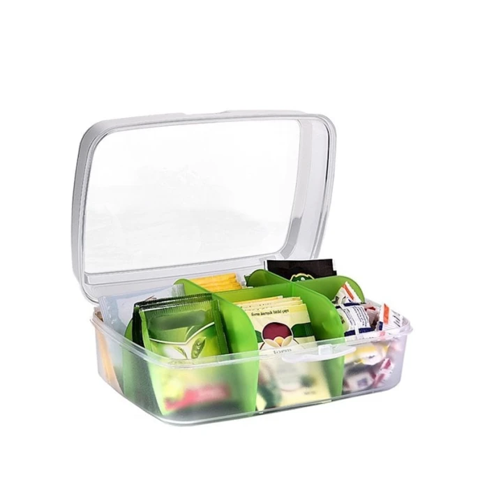 Контейнер для хранения чая Hobby Life 021178, 1 шт, 21.5x14.5x8.1 см, пластик, с крышкой, прозрачный Контейнер для хранения чая Hobby Life 021178, 1 шт, 21.5x14.5x8.1 см, пластик, с крышкой, прозрачный