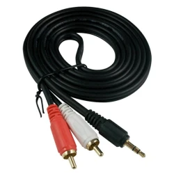 Кабель Aux - RCA 1.5 м, черный Кабель Aux - RCA 1.5 м, черный