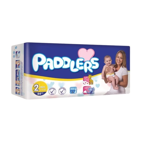 Детские подгузники Paddlers размер 2, 44 штуки Детские подгузники Paddlers размер 2, 44 штуки