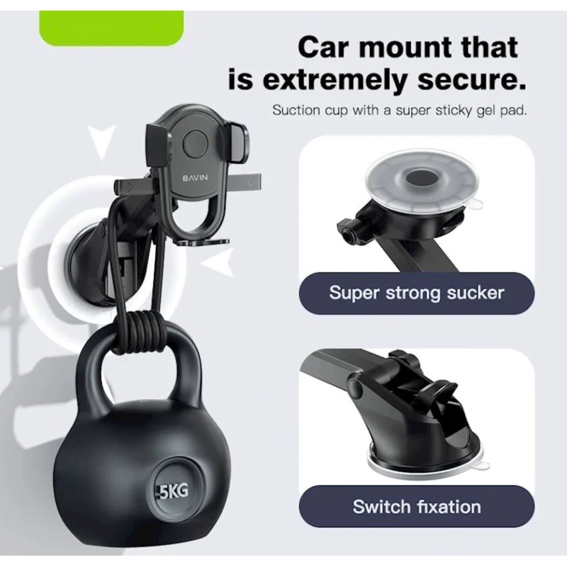 Автомобильный держатель для телефона Bavin PS23 Black Автомобильный держатель для телефона Bavin PS23 Black