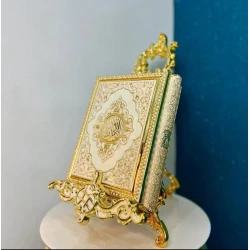 Сувенир Zərif Qızılı Naxışlı Qurani-Kərim Qutusu Lüks