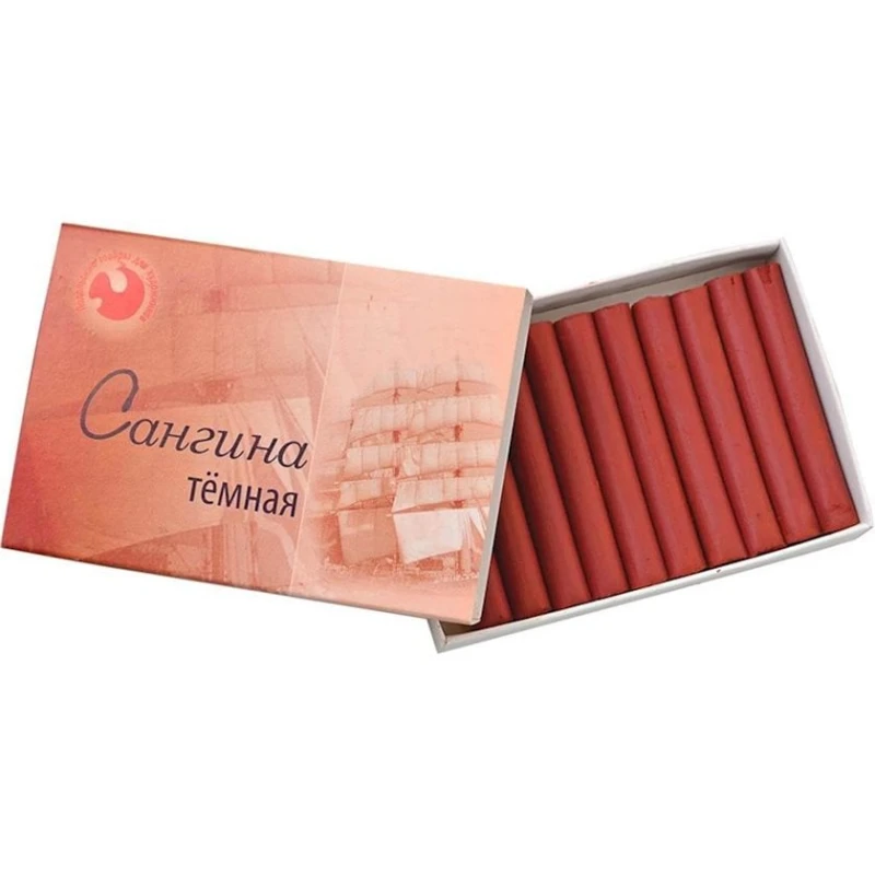 Набор сангины Невская палитра Темная, 10 шт.