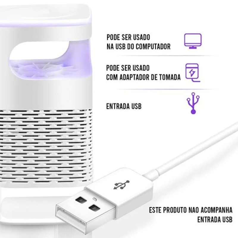 Ультрафиолетовая лампа от комаров и насекомых MX-05 EB 1097, белая Ультрафиолетовая лампа от комаров и насекомых MX-05 EB 1097, белая