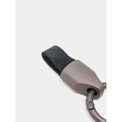 Брелок для ключей 1469, кожа/металл, черный Брелок для ключей 1469, кожа/металл, черный