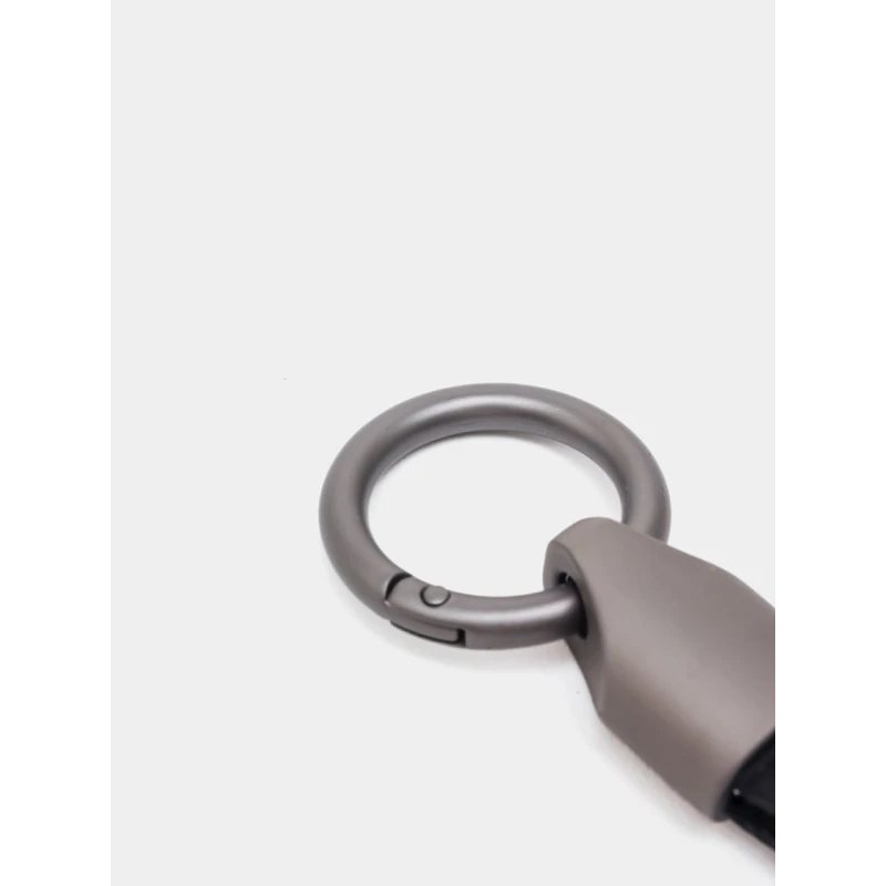 Брелок для ключей 1469, кожа/металл, черный