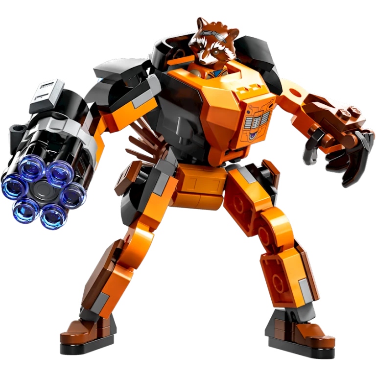 Конструктор LEGO Super Heroes Marvel Rocket Mech Armor 76243, 6+ лет, 98 элементов