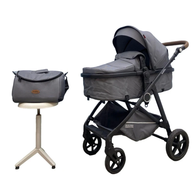 Детская коляска Kidilo K08-azr912, серая
