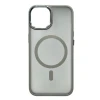 Çexol Magsafe Apple iPhone 13 üçün, Matte Gray/Transparent