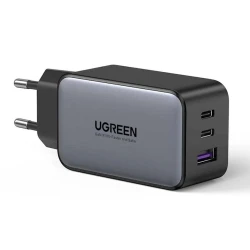 Сетевое зарядное устройство Ugreen CD244 GaN Tech Fast Charger 65W, Черный Сетевое зарядное устройство Ugreen CD244 GaN Tech Fast Charger 65W, Черный