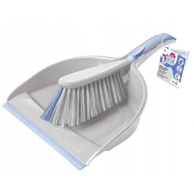 Щетка с совком York Bacteria Stop с резиновой щетиной Щетка с совком York Bacteria Stop с резиновой щетиной