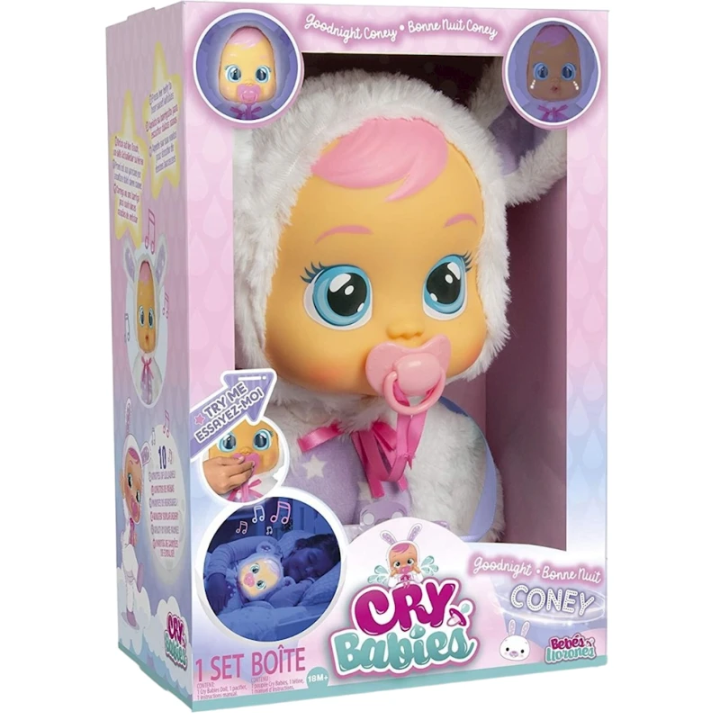 Кукла IMC Toys Cry Babies Good Night Coney 93140, 30 см, 18 мес+