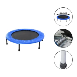 Батут Gymnic 1669-1, 90 см, черный Батут Gymnic 1669-1, 90 см, черный