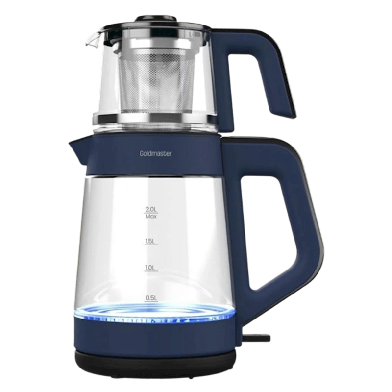 Электрочайник с заварником Goldmaster GM-8320EM Blue