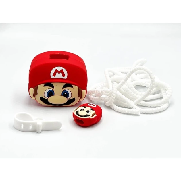 Чехол для зарядного устройства Mario, силикон, красный Чехол для зарядного устройства Mario, силикон, красный
