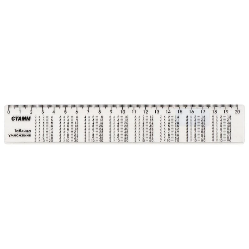 Xətkeş Стамм LS02, plastik, şəffaf, 20 sm