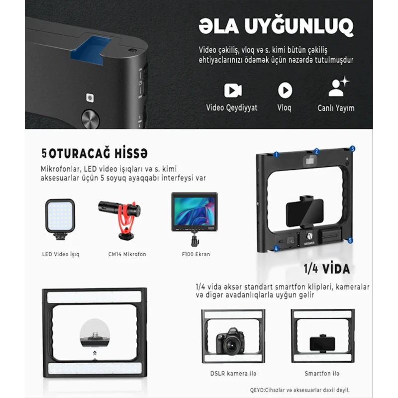 Осветитель светодиодный Neewer RGB-A111 II Осветитель светодиодный Neewer RGB-A111 II