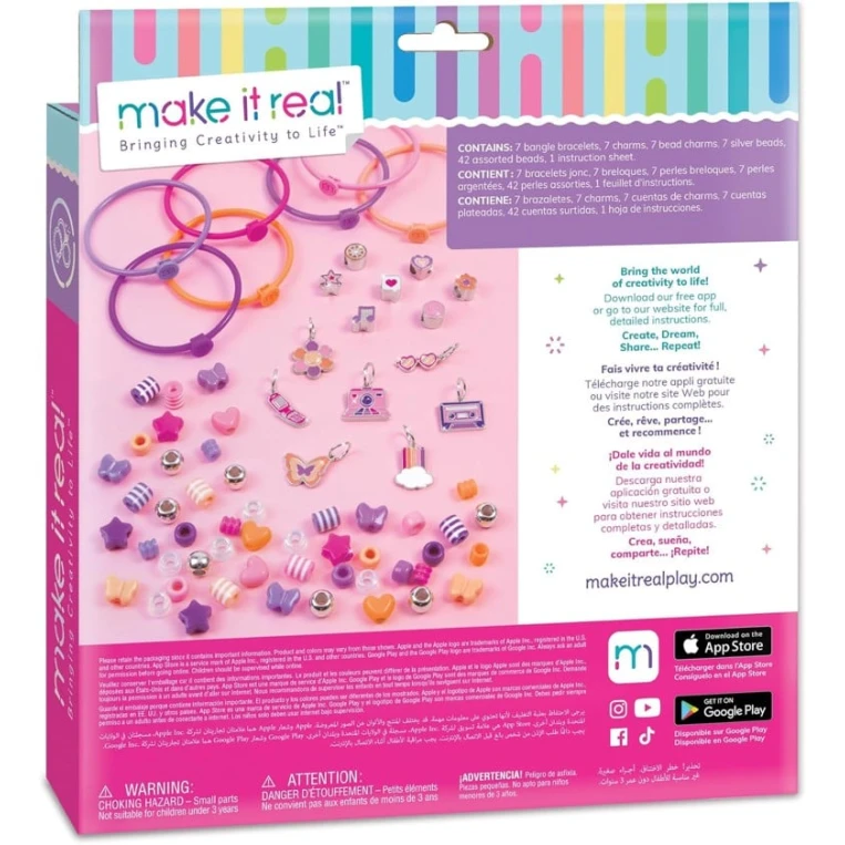 Набор для изготовления браслетов Make it Real DIY Fashion, 6+ лет Набор для изготовления браслетов Make it Real DIY Fashion, 6+ лет