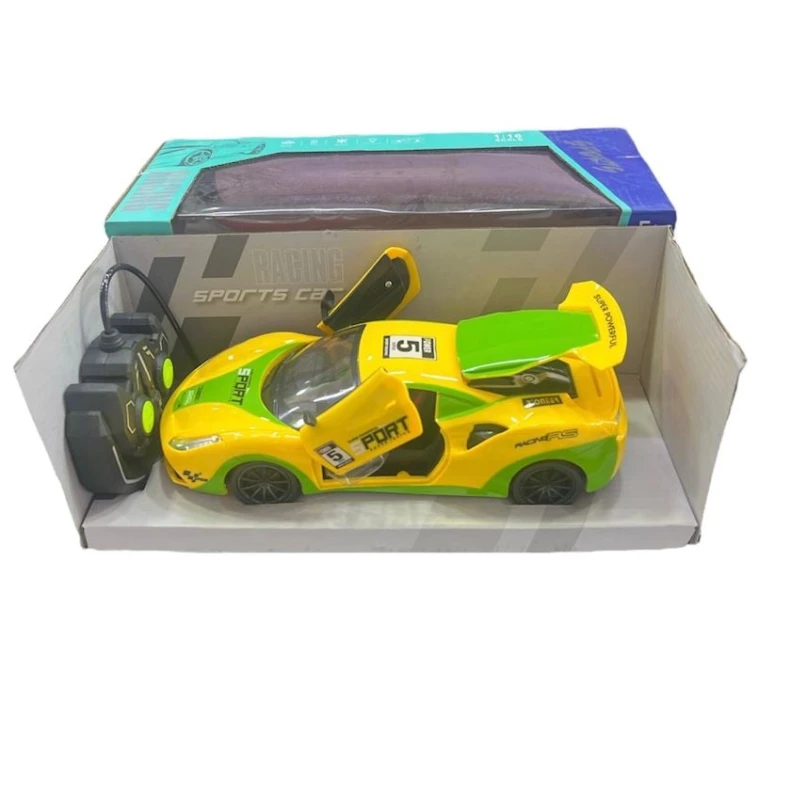 Radio ilə idarə olunan maşın 258-3, 3-8 yaş, sarı/yaşıl