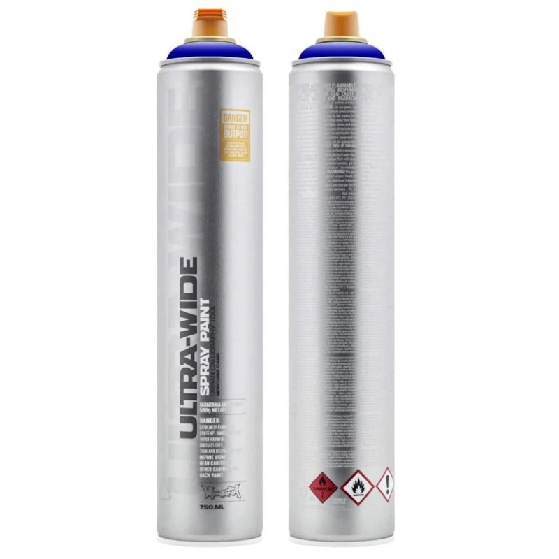 Акриловая краска-спрей Montana Ultrawide, Blue 750 мл Акриловая краска-спрей Montana Ultrawide, Blue 750 мл