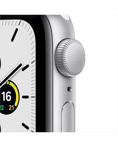 Smart saat Apple Watch SE GPS 44mm GPS Silver Aluminium Case with White Sport Band (MYDM2LLA)