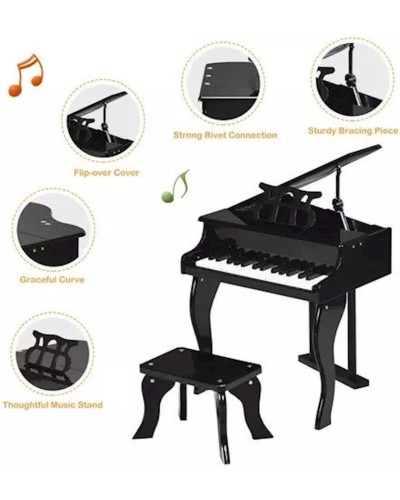 Oyuncaq piano Onshine W07C014, 3+ yaş, qara