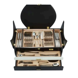 Набор столовых приборов Eurolux CS8184L-132SM на 12 персон, 132 предмета, нержавеющая сталь