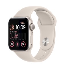 Ağıllı saat Apple Watch SE GPS 40mm Starlight Aluminium Case with Starlight Sport Band - M/L (MR9V3QI/A)