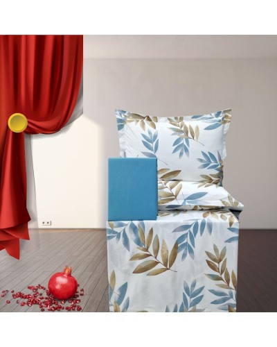 Yataq dəsti Narlı 001134, yorğan üzü 160x220 sm (2 əd), mələfə 240x260 sm, yastıq üzü 50х70 sm (2 əd), ailəvi, pambıq, rəngbərəng