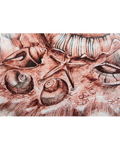Qrafika Art by Ulviya Kakhramanova Balıqqulağı UK0046, kağız, qələm, 30х40 sm