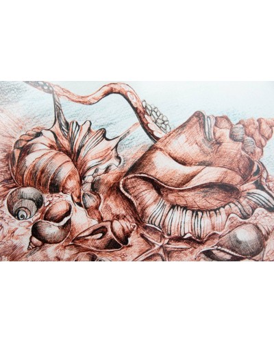 Qrafika Art by Ulviya Kakhramanova Balıqqulağı UK0046, kağız, qələm, 30х40 sm