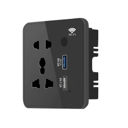 Умная розетка Tuya Smart Life WiFi Dual USB-A Black Умная розетка Tuya Smart Life WiFi Dual USB-A Black