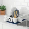 Сушилка для посуды IKEA Flundra, пластик, 46x36x12 см, белый,