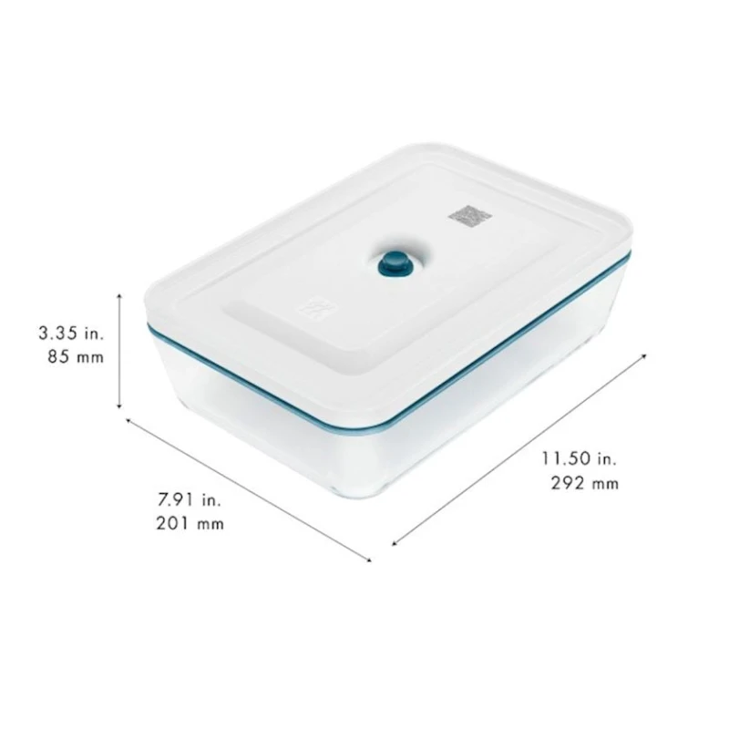 Вакуумный контейнер Zwilling Fresh&Save, стекло/пластик/силикон, с крышкой, 29.2x20x8.5 см, 2.8 л Вакуумный контейнер Zwilling Fresh&Save, стекло/пластик/силикон, с крышкой, 29.2x20x8.5 см, 2.8 л