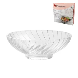 Миска Pasabahce Bouquet, стекло, прозрачная, 21x19 см