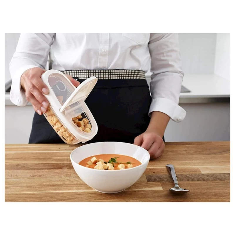 Saxlama qabı IKEA 365+, 300 ml, plastik, şəffaf, 17x8x6 sm Saxlama qabı IKEA 365+, 300 ml, plastik, şəffaf, 17x8x6 sm