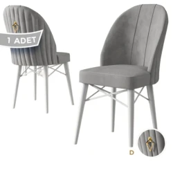 Стул Canisa Ritim, металл, серый, 42x46x96 см