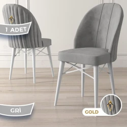 Стул Canisa Ritim, металл, серый, 42x46x96 см