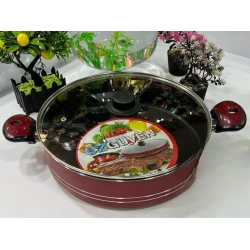 Qazan Ozguven 012, paslanmayan polad, qırmızı, 32 sm