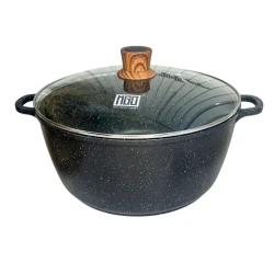 Qazan MGC, qranit, qara, 28 sm