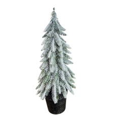 Stolüstü bəzək Şam ağacı 5237_62XS391-7, plastik, 34 sm, ağ
