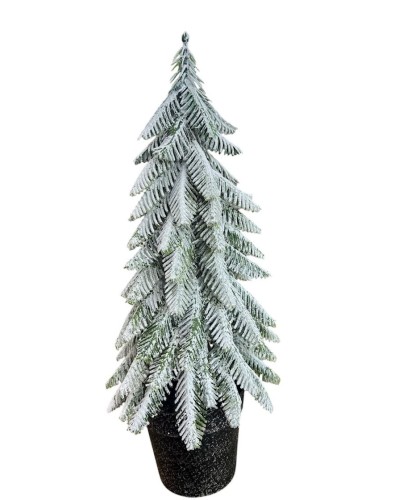 Stolüstü bəzək Şam ağacı 5237_62XS391-7, plastik, 34 sm, ağ