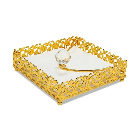 Salfet qabı Plateon0031, qızılı Salfet qabı Plateon0031, qızılı