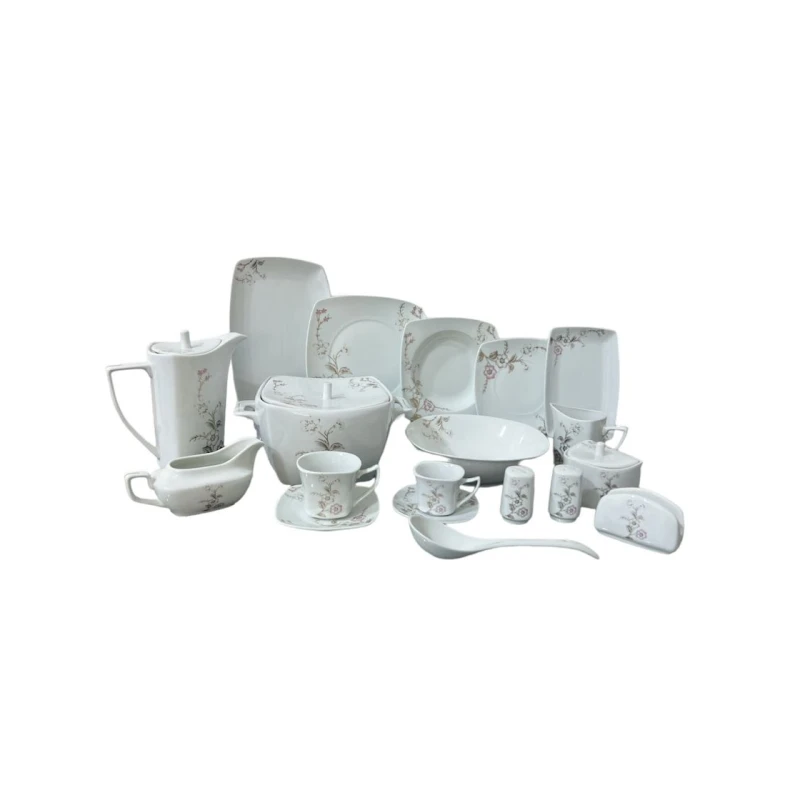 Сервиз обеденный ZGH_00375, 125 предметов, белый Сервиз обеденный ZGH_00375, 125 предметов, белый