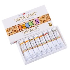 Akril metalik boya dəsti Decola, 8 rəng, 18 ml