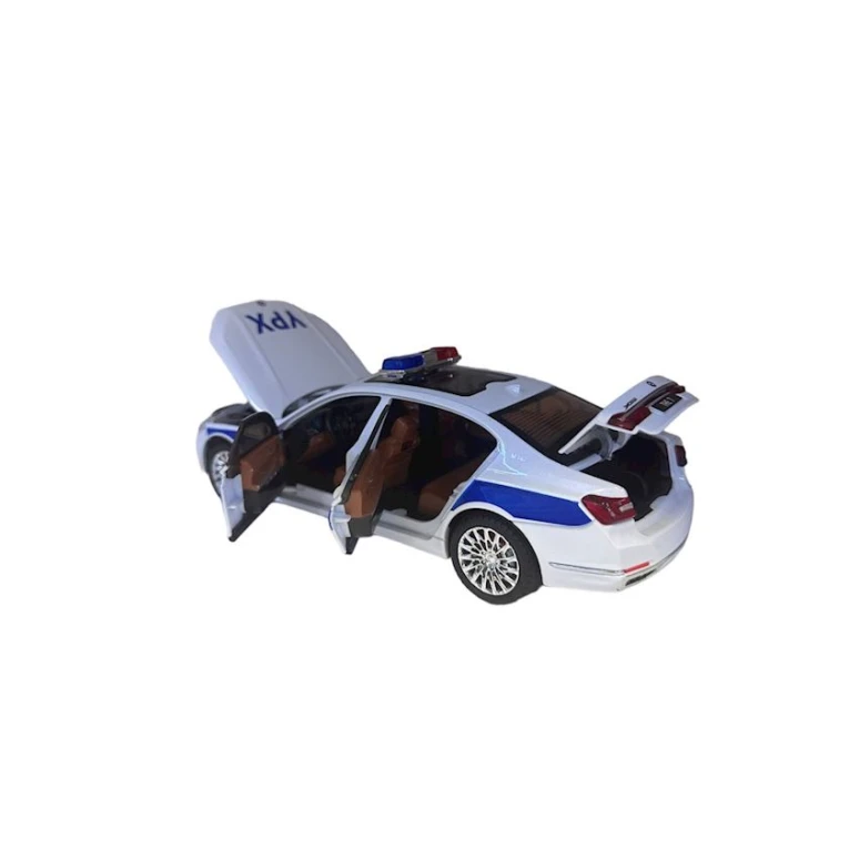 Игрушечная машинка YPX002 BMW YPX, 25х9 см, металл, белая/синяя Игрушечная машинка YPX002 BMW YPX, 25х9 см, металл, белая/синяя