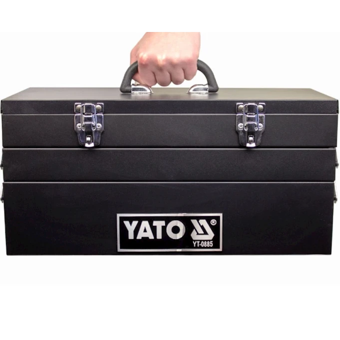 Ящик для инструментов Yato YT-0885, 46x20x22.5 см, черный